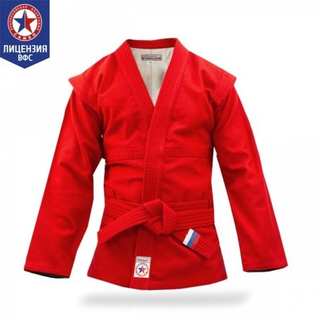 Купить Куртка для самбо "Атака" ВФС (подкладка, пояс)  р 36-48 в Рузе 