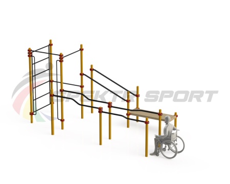 Купить Спортивный комплекс для инвалидов-колясочников WRK-D16_76mm в Рузе 