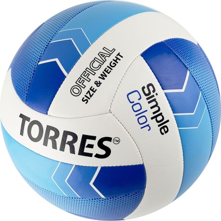 Купить Мяч волейбольный Torres Simple Color любительский р.5 в Рузе 
