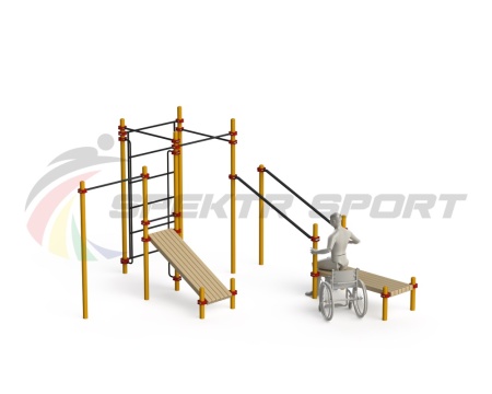 Купить Спортивный комплекс для инвалидов-колясочников WRK-D20_76mm в Рузе 